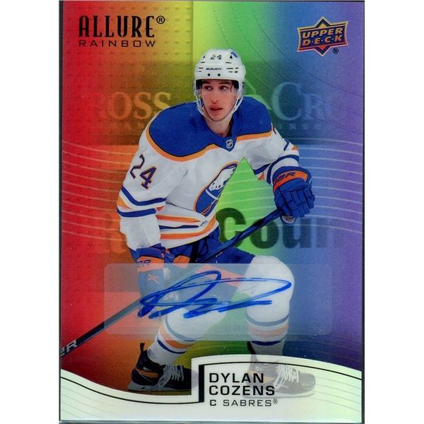 2021-22 Upper Deck Allure Dylan Cozens Full Rainbow Auto