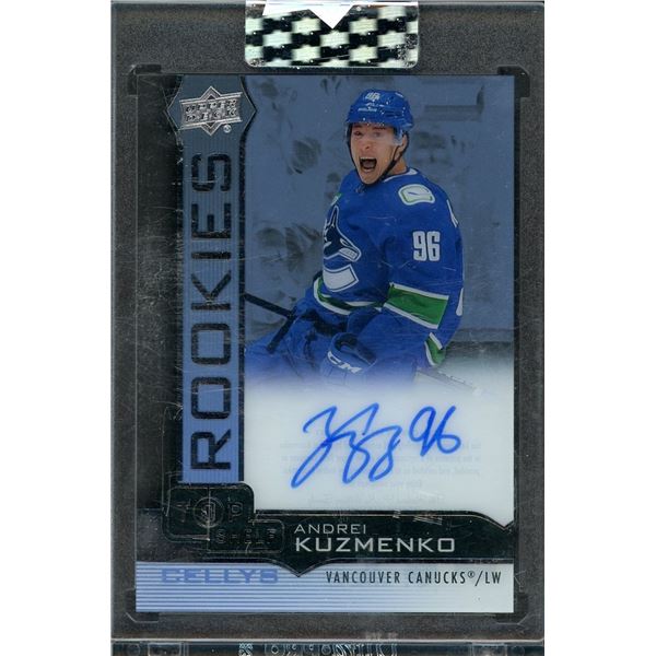 2022-23 Upper Deck Clear Cut Andrei Kuzmenko Top Shelf Cellys
