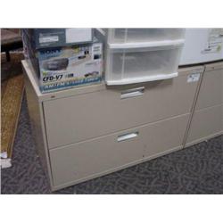 Beige 2 Drawer Lateral 42  File Cabinet