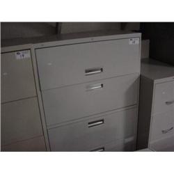 Grey 5 Drawer Lateral File Cabinet