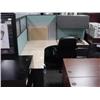 Image 1 : Double T-shape Maple Top 2 Person Workstation