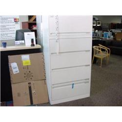 Steelcase White  5 Drawer Lateral File Cabinet