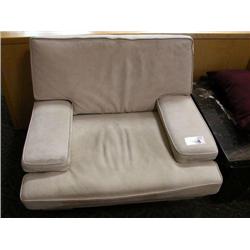 Cream Elephant Skin Side Sofa Chair