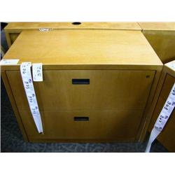 Golden Maple 2 Drawer 36  Lateral File Cabinet