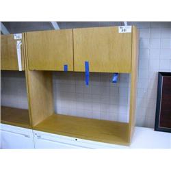 Golden Maple File Cabinet Hutch