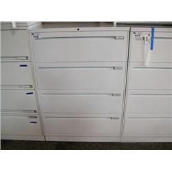 Kimball White 4 Drawer Lateral File Cabinet