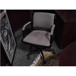 Black Framed Rolling Client Chair