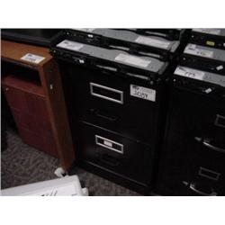 Black 2 Drawer Legal File Cabinet