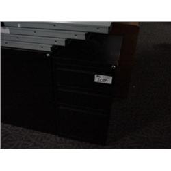 Black 3 Drawer File Cabinet