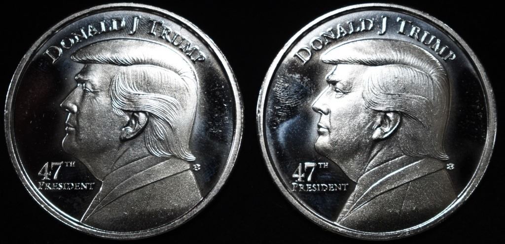 (2) 1 OZ TRUMP ROUNDS