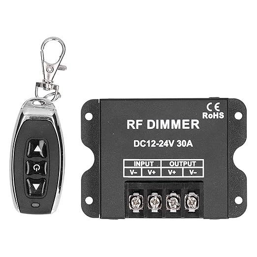 30A Single Color LED Dimmer With RF Remote - DC 12-24V, 11-Key Remote For 5050/5630 LED Strips 3 thumbnail image