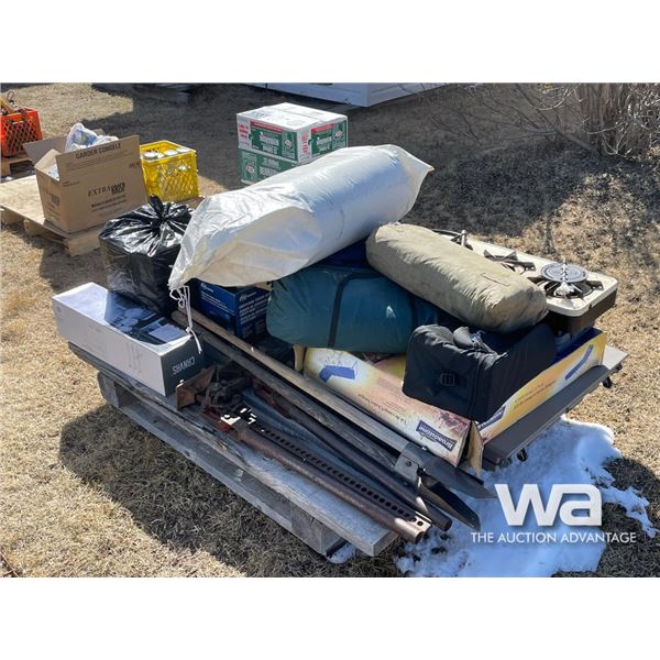 CAMPING & LOUNGE CHAIR, SLEEPING BAGS, TOOLS