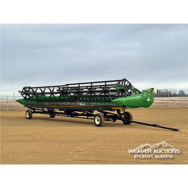 2010 JOHN DEERE 640D 40 FT. DRAPER COMBINE HEADER