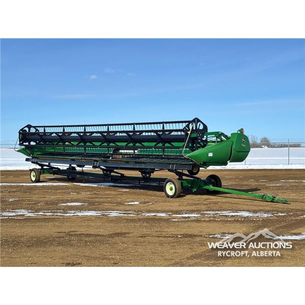 2012 JOHN DEERE 635D 35 FT DRAPER COMBINE HEADER
