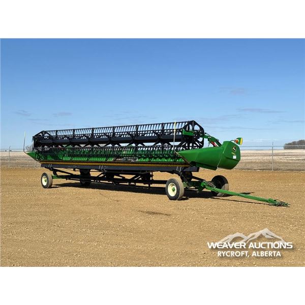 2017 JOHN DEERE 635D 35 FT. DRAPER COMBINE HEADER