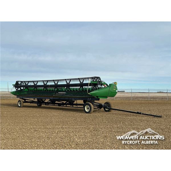 2017 JOHN DEERE 635D 35 FT. DRAPER COMBINE HEADER
