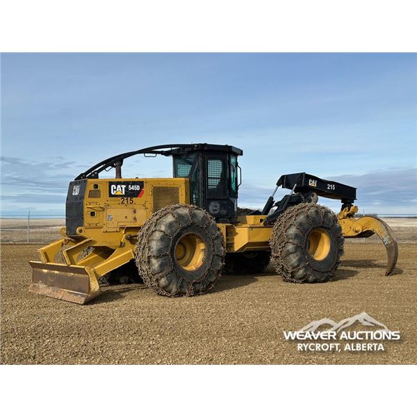 2016 CAT 545D 4X4 GRAPPLE SKIDDER