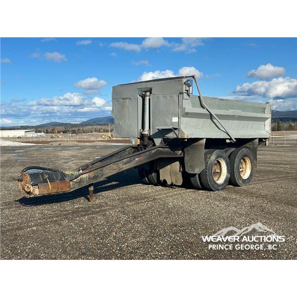 1982 McCOY T/A 14 FT. GRAVEL PUP TRAILER