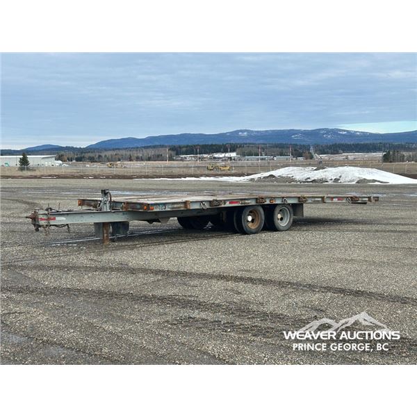 1978 GREGORIG TILT DECK EQUIPMENT TRAILER