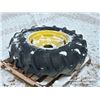 Image 1 : (1) FIRESTONE 14.9-24 TRACTOR TIRE & RIM