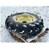 Image 3 : (1) FIRESTONE 14.9-24 TRACTOR TIRE & RIM