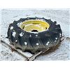 Image 4 : (1) FIRESTONE 14.9-24 TRACTOR TIRE & RIM