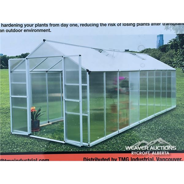 TMG 8 X 20 FT. ALUMINUM FRAME GREENHOUSE