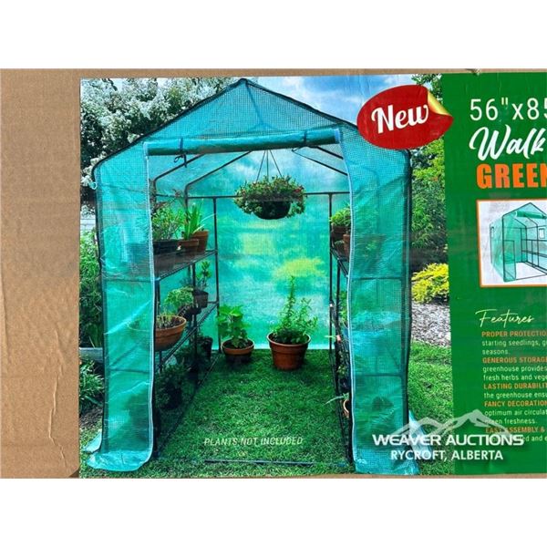 56 X 85 X 76 IN. WALK IN GREENHOUSE
