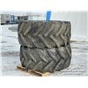 Image 1 : (2) GOODYEAR 28L R26 COMBINE TIRES