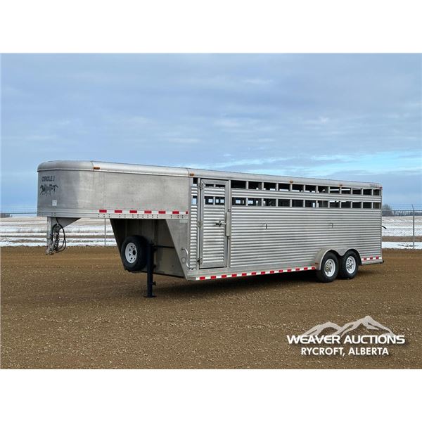 2009 CIRCLE J RANCHER 24 FT. T/A LIVESTOCK TRAILER