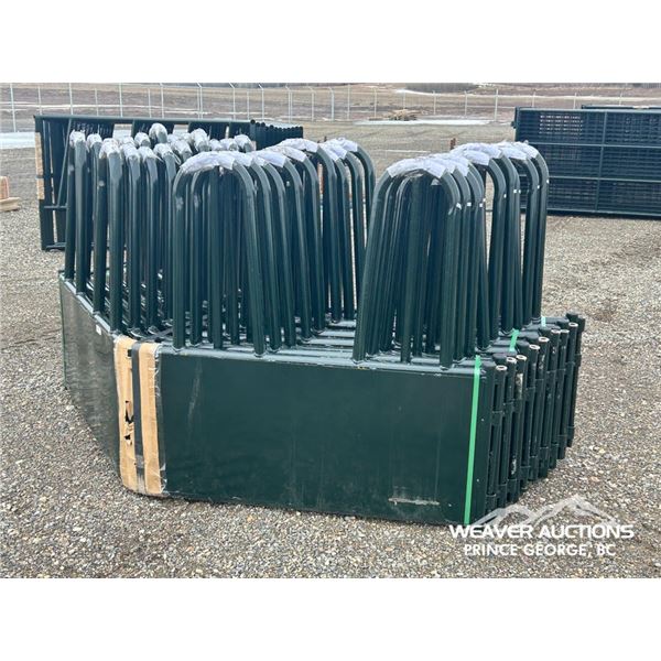 (3) HEAVY DUTY TOMBSTONE BALE FEEDERS