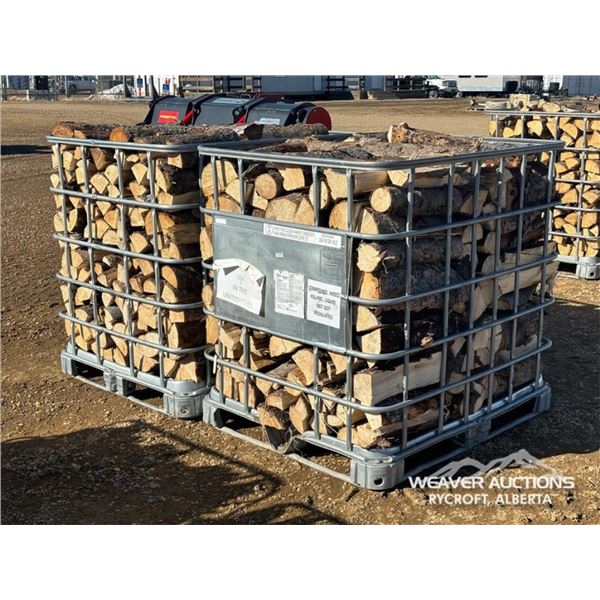 (2) TOTES SPRUCE FIRE WOOD