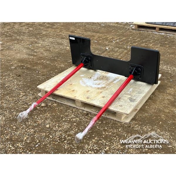 4 FT. SKID STEER BALE FORK ATTACHMENT