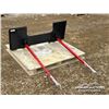 Image 2 : 4 FT. SKID STEER BALE FORK ATTACHMENT