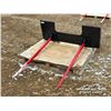 Image 1 : 4 FT. SKID STEER BALE FORK ATTACHMENT