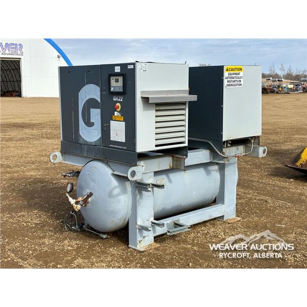 2010 ATLAS COPCO GA22 AIR COMPRESSOR