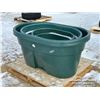 Image 3 : (6) POLY WATER TUBS