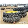 Image 1 : (5) GOODYEAR 380/90R46 SPRAYER TIRES