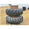 Image 3 : (2) GOODYEAR 18.4-26 DUAL TRACTOR TIRES