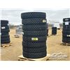 Image 1 : (8) ZWARTHZ 11R24.5 18 PR TRUCK TIRES