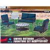 Image 1 : 4 PCS OUTDOOR FURNITURE SET