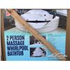 Image 1 : 2 PERSON MASSAGE WHIRLPOOL BATHTUB