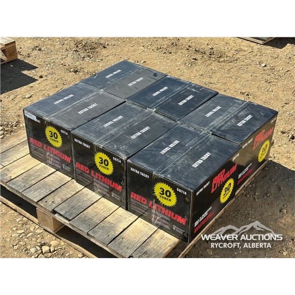 (6) BOXES OF 30 RED LITHIUM GREASE TUBES