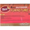 Image 6 : 4 PCS OUTDOOR FURNITURE SET