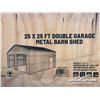 Image 5 : TMG 25 X 25 FT. DOUBLE GARAGE METAL BARN SHED
