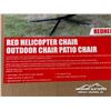 Image 2 : RED HELICOPTOR OUTDOOR PATIO CHAIR