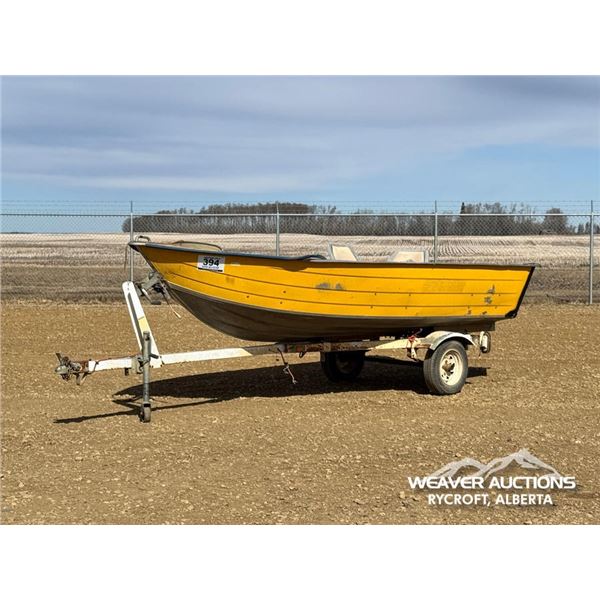 14 FT. ALUMINUM BOAT & TRAILER