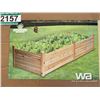 Image 2 : (2) RAISED WOODEN GARDEN PLANTER BOXES