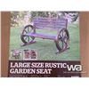 Image 1 : LARGE RUSTIC GARDEN SEAT