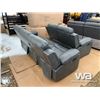 Image 2 : GREY RECLINING SOFA & LOVE SEAT